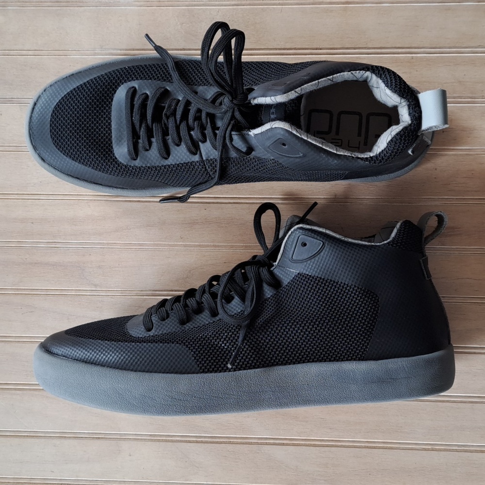 Hey Dude Black and Gray Men's Sneakers